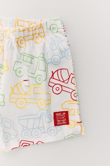1 1/2-6 YEARS/ TRACTOR PYJAMAS - Ecru by Zara