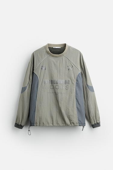 REFLECTIVE PRINT TECHNICAL SWEATSHIRT - Anthracite grey by Zara