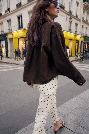 BLOUSON Z1975 EN DENIM - Marron de Zara - Image 1