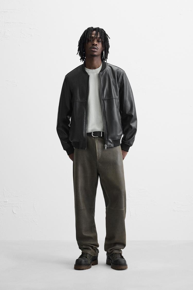 Giubbotti Zara Bomber Pelle Giacca Bomber Pelle Zara Giacche Di