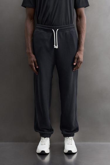 RELAXED FIT SWEATPANTS — Navy blue 2