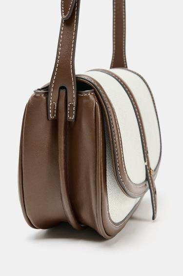 CONTRAST CROSSBODY BAG - Light beige by Zara - Image 5