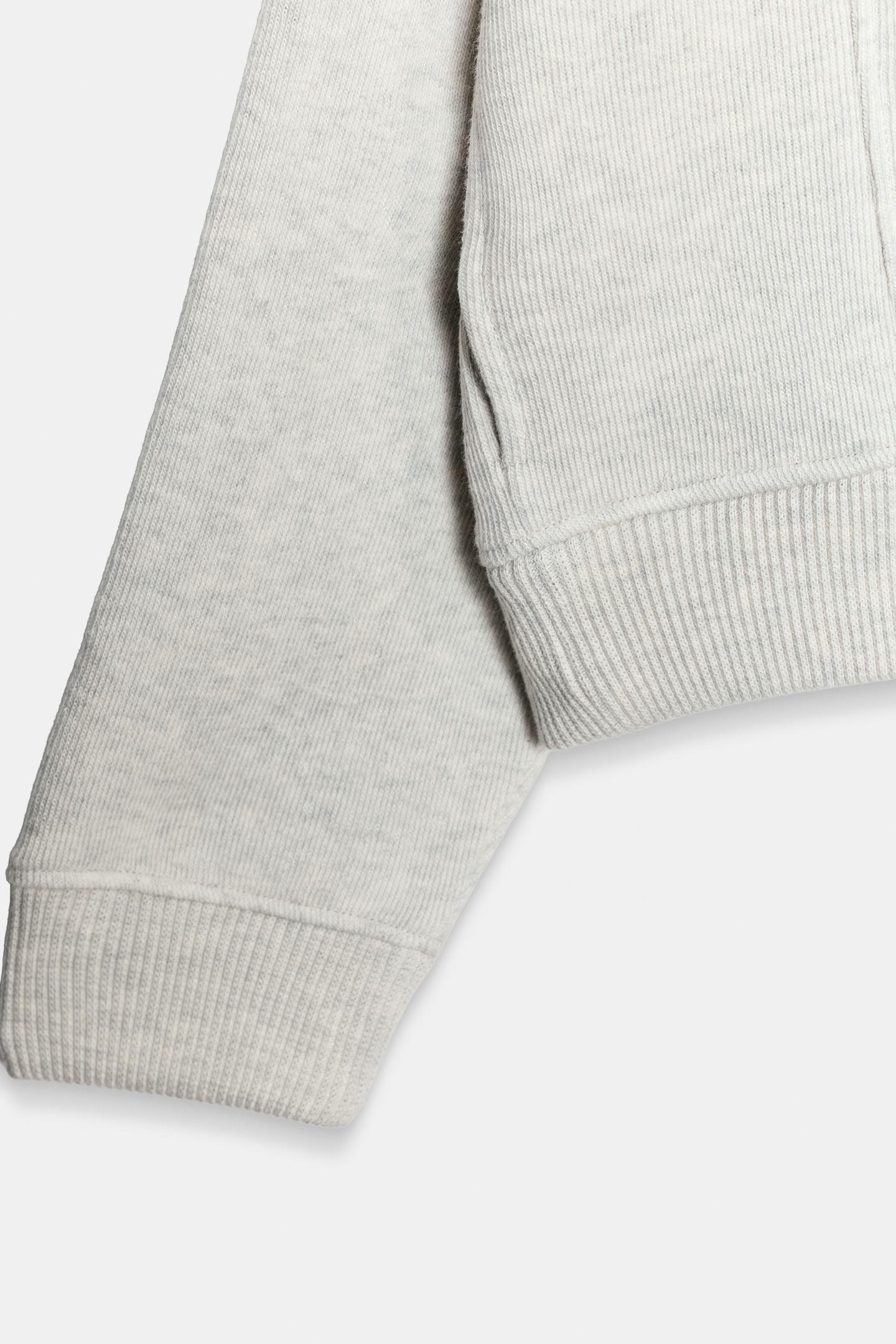 Женская толстовка Zara Zip-Up Fleece, цвет: Серый меланжевый — фото 8