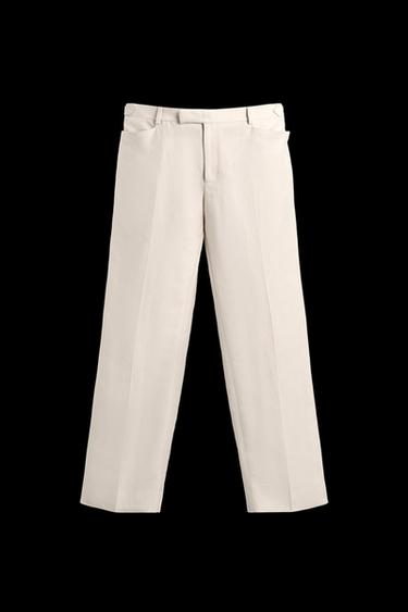 SUIT TROUSERS BOBBY GILLESPIE X ZARA - Ecru by Zara