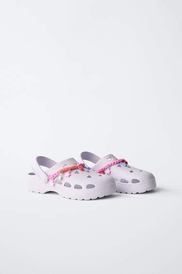 RUBBERISED CLOGS - Lilac by Zara - Image 1