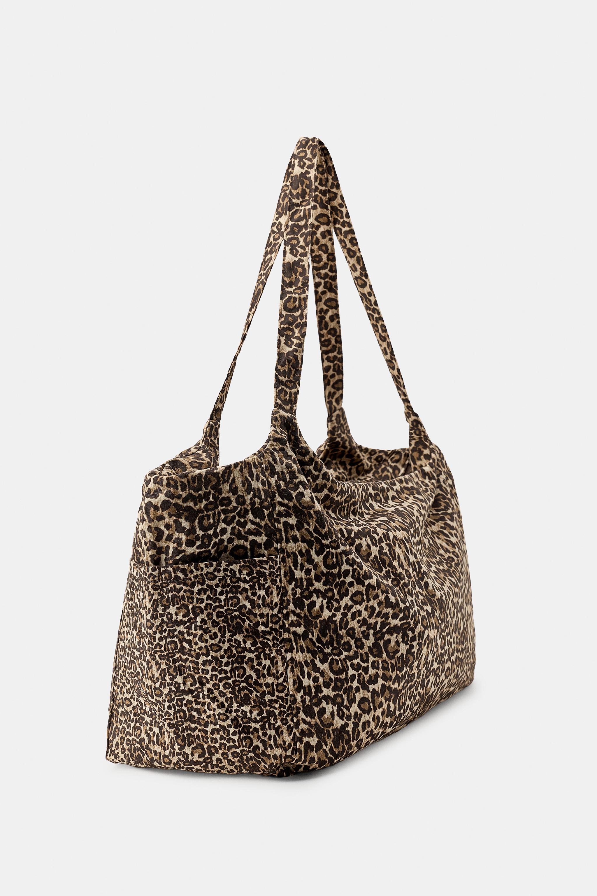 MAXI SAC EN COTON À IMPRIMÉ ANIMALIER