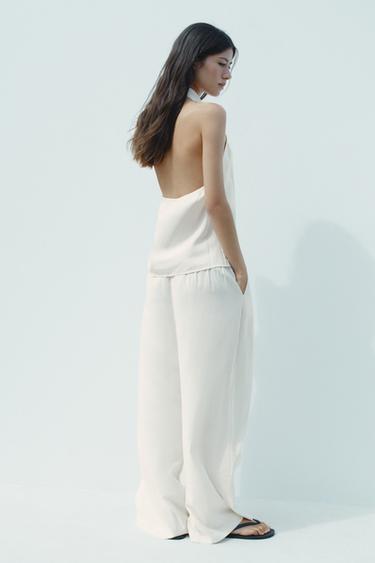PALAZZO TROUSERS - Ecru by Zara - Image 4