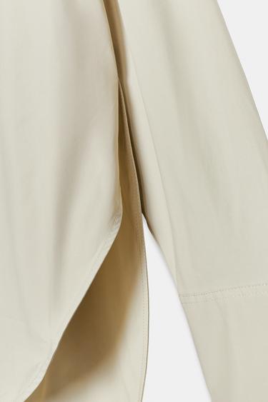 ZW COLLECTION LIMITED EDITION OVERSIZE SHIRT - Light beige by Zara - Image 7