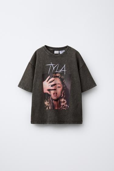 FADED-EFFECT TYLA © T-SHIRT - Anthracite grey by Zara