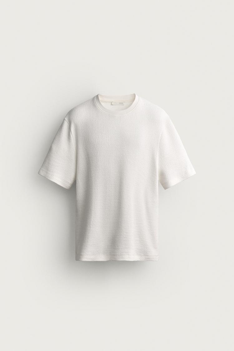 SEERSUCKER REGULAR FIT T-SHIRT