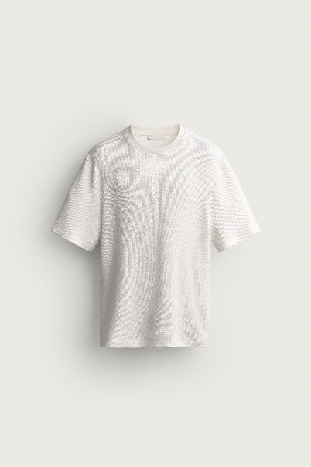 SEERSUCKER REGULAR FIT T-SHIRT