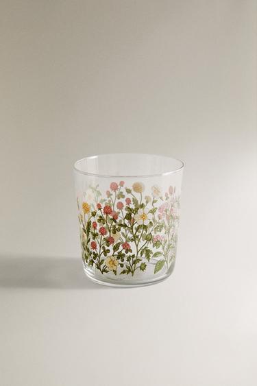 GLAS MIT ABZIEHBILD - Grün von Zara - Bild 0