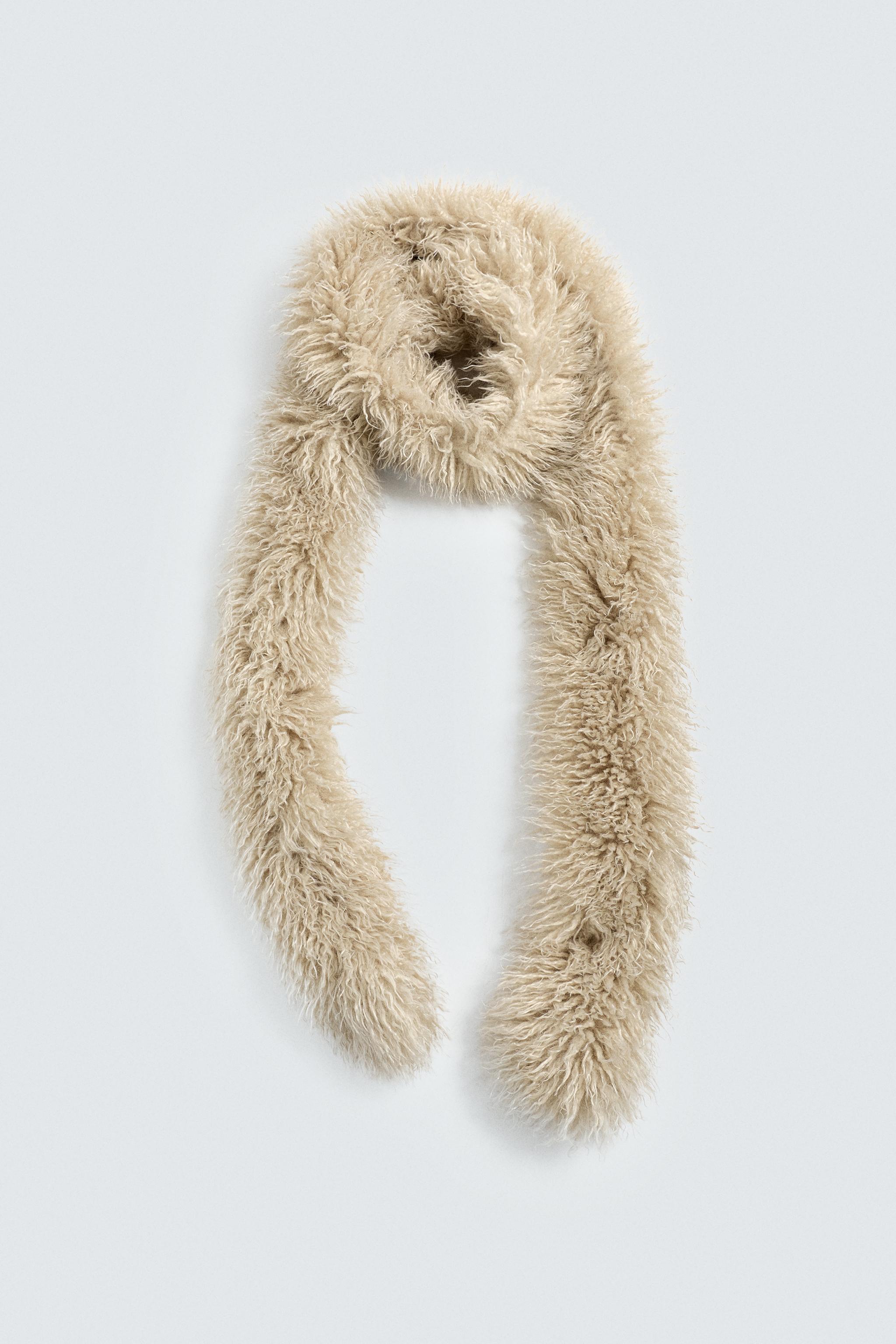 小物 THEREDTHREAD S fuzzy scarf White THEREDTHREAD / ザレッドスレッド】S fuzzy scarf