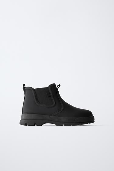 RUBBERISED BOOTS - Black by Zara