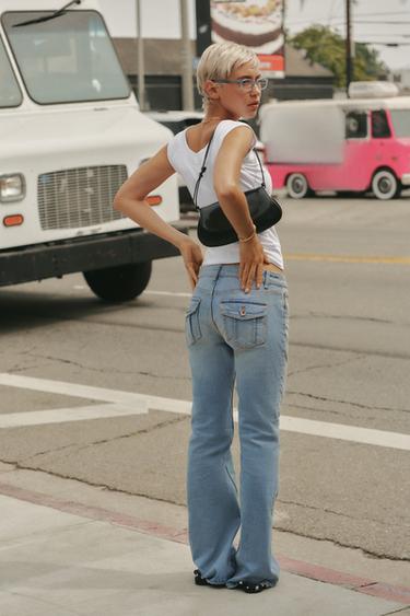 FLAP SHOULDER BAG - Black by Zara