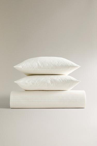 HOUSSE DE COUETTE RAYURES - Écru de Zara - Image 5