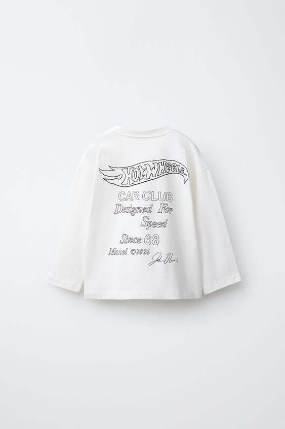 T-SHIRT IMPRIMÉ HOT WHEELS™ MATTEL - Blanc de Zara - Image 1