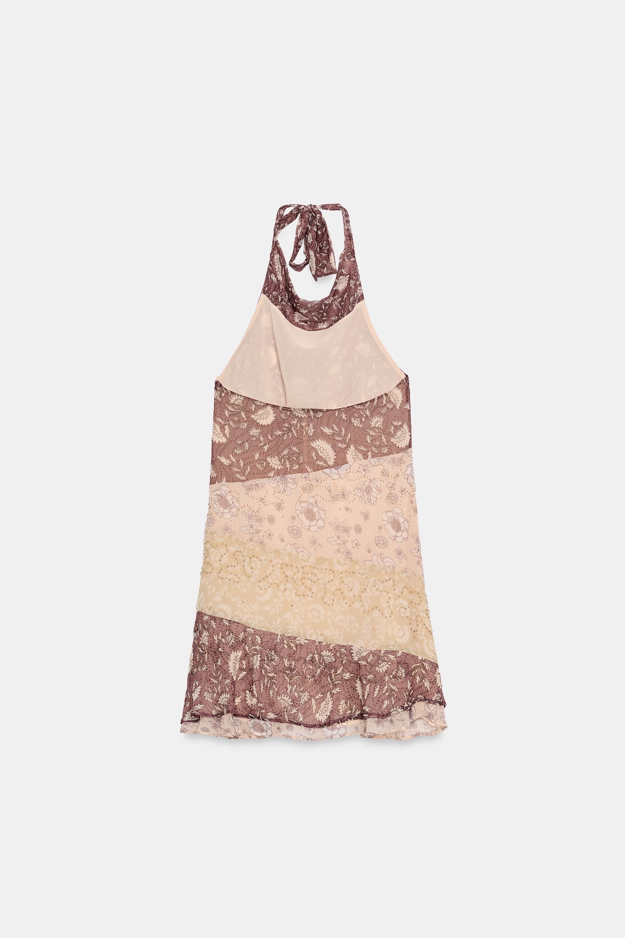 ROBE HALTER IMPRIMÉE FANTAISIE