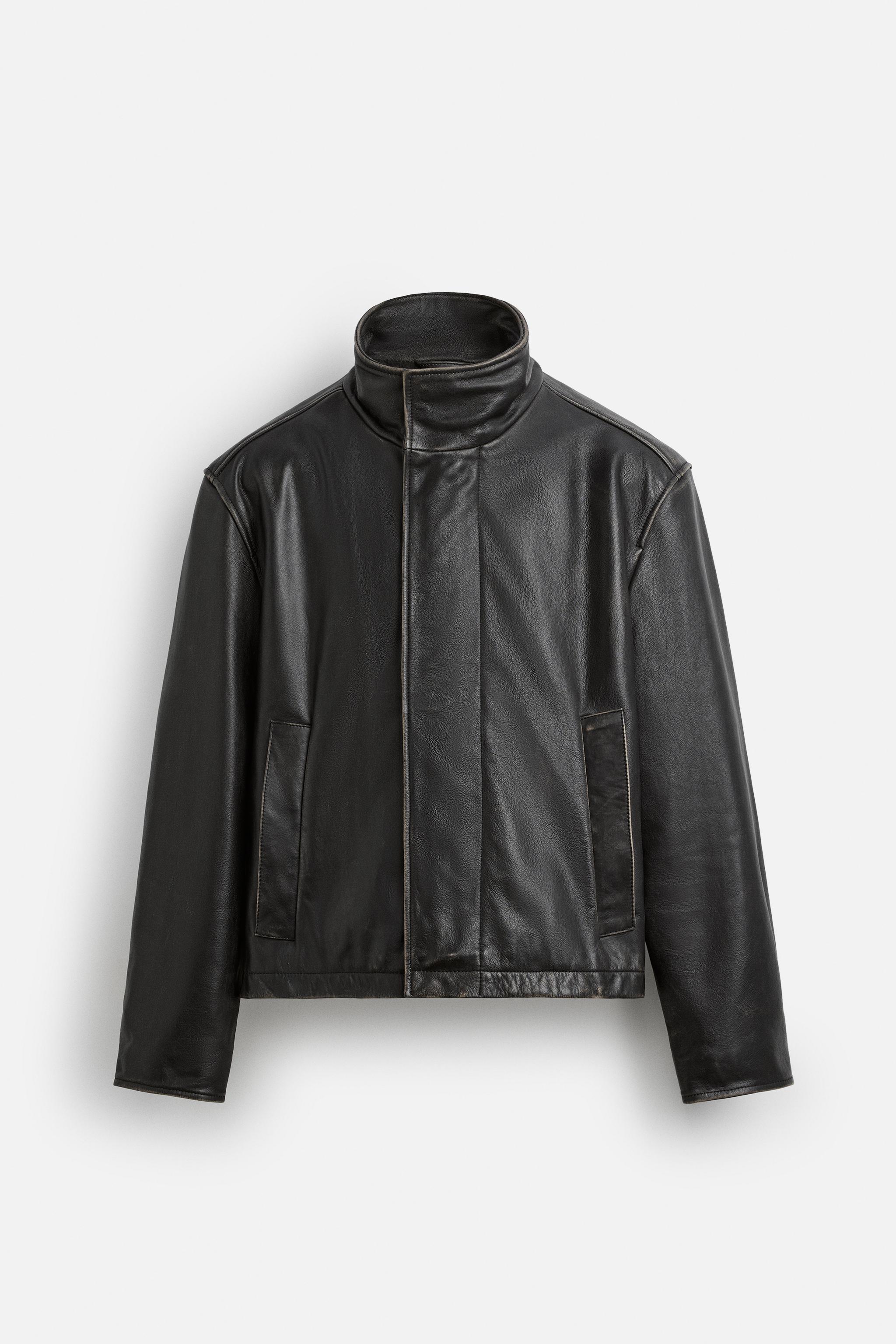 LEATHER JACKET - LIMITED EDITION - Brown | ZARA Australia LEATHER JACKET - LIMITED EDITION - Brown | ZARA Australia