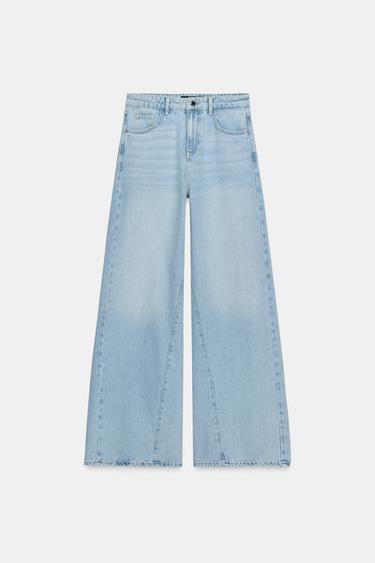 JEAN Z1975 WIDE LEG TAILLE HAUTE - Bleu clair de Zara - Image 5