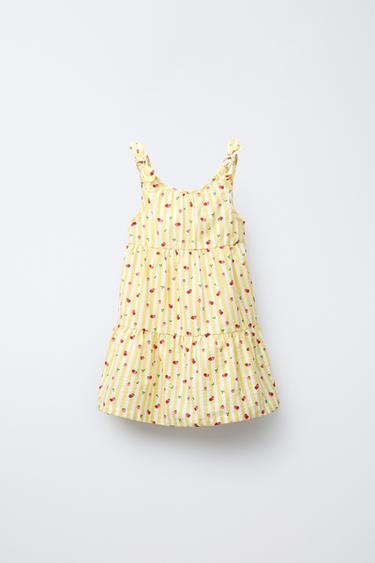 STRAWBERRY STRIPED DRESS