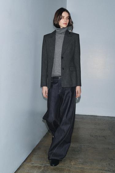 ZW LOW-RISE STRAIGHT JEANS - Blue by Zara