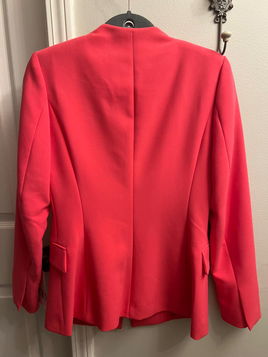 COLLARLESS LONG SLEEVE BLAZER - Image 2