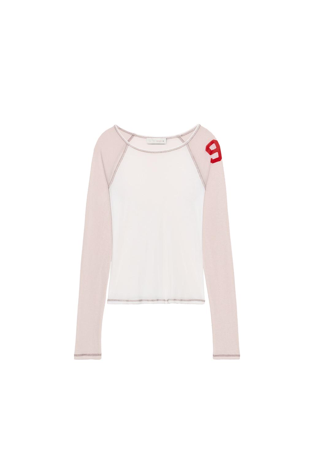 COMBINATION SEMI-SHEER T-SHIRT - image 3