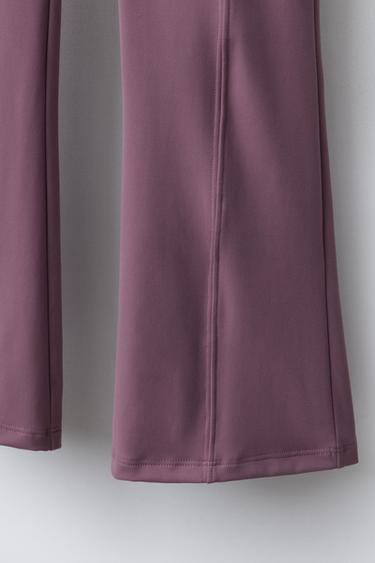 FLARE SEAM LEGGINGS - Beige-pink by Zara - Image 3