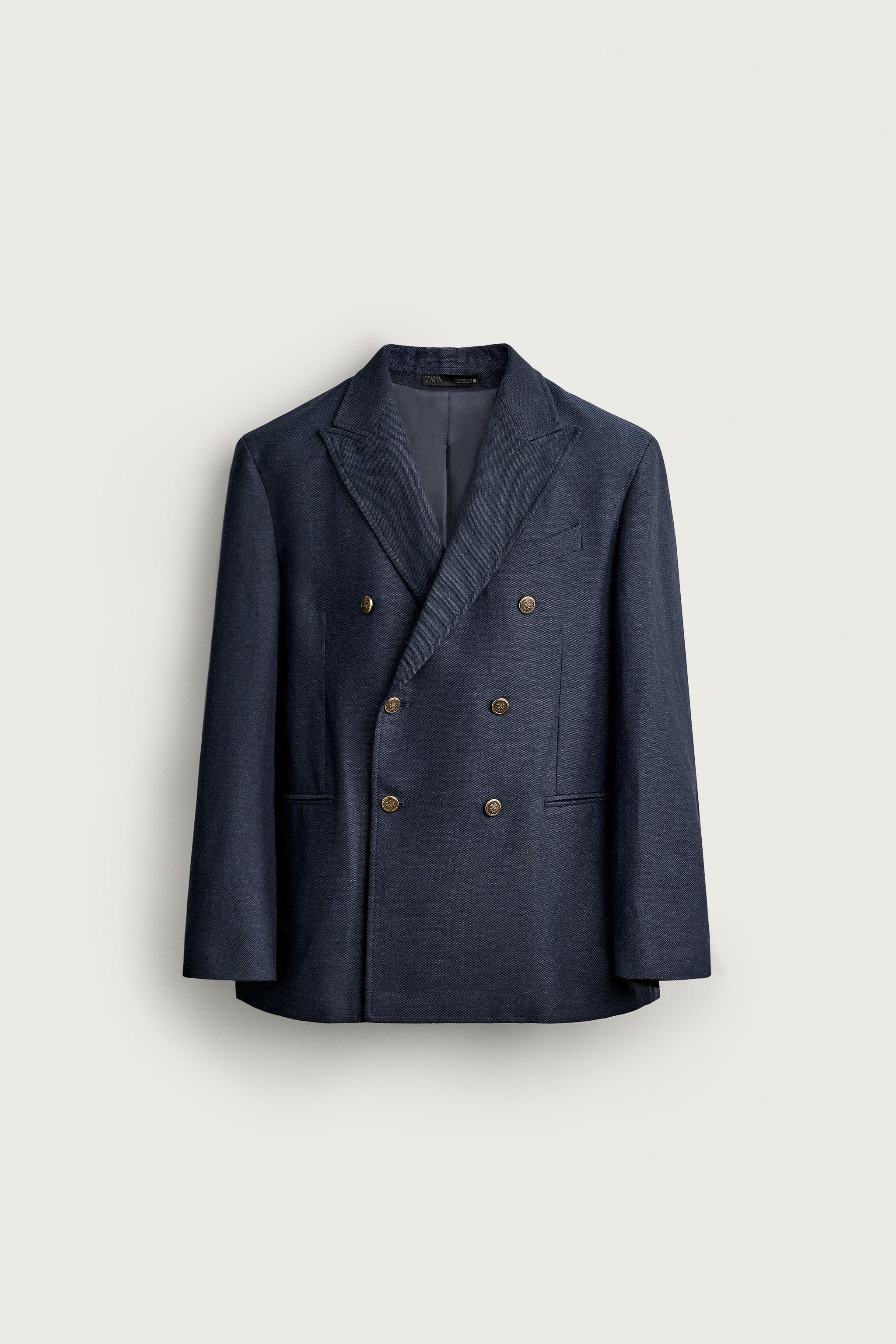 REGULAR FIT DOUBLE BREASTED BLAZER