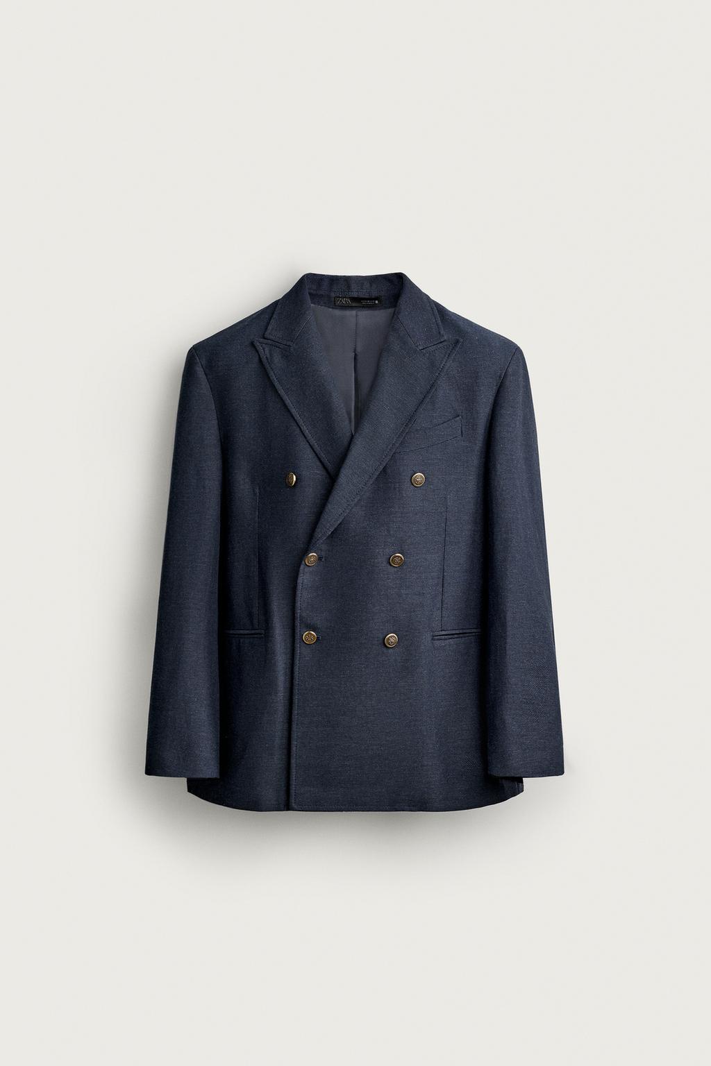 DOUBLE-BREASTED REGULAR FIT BLAZER