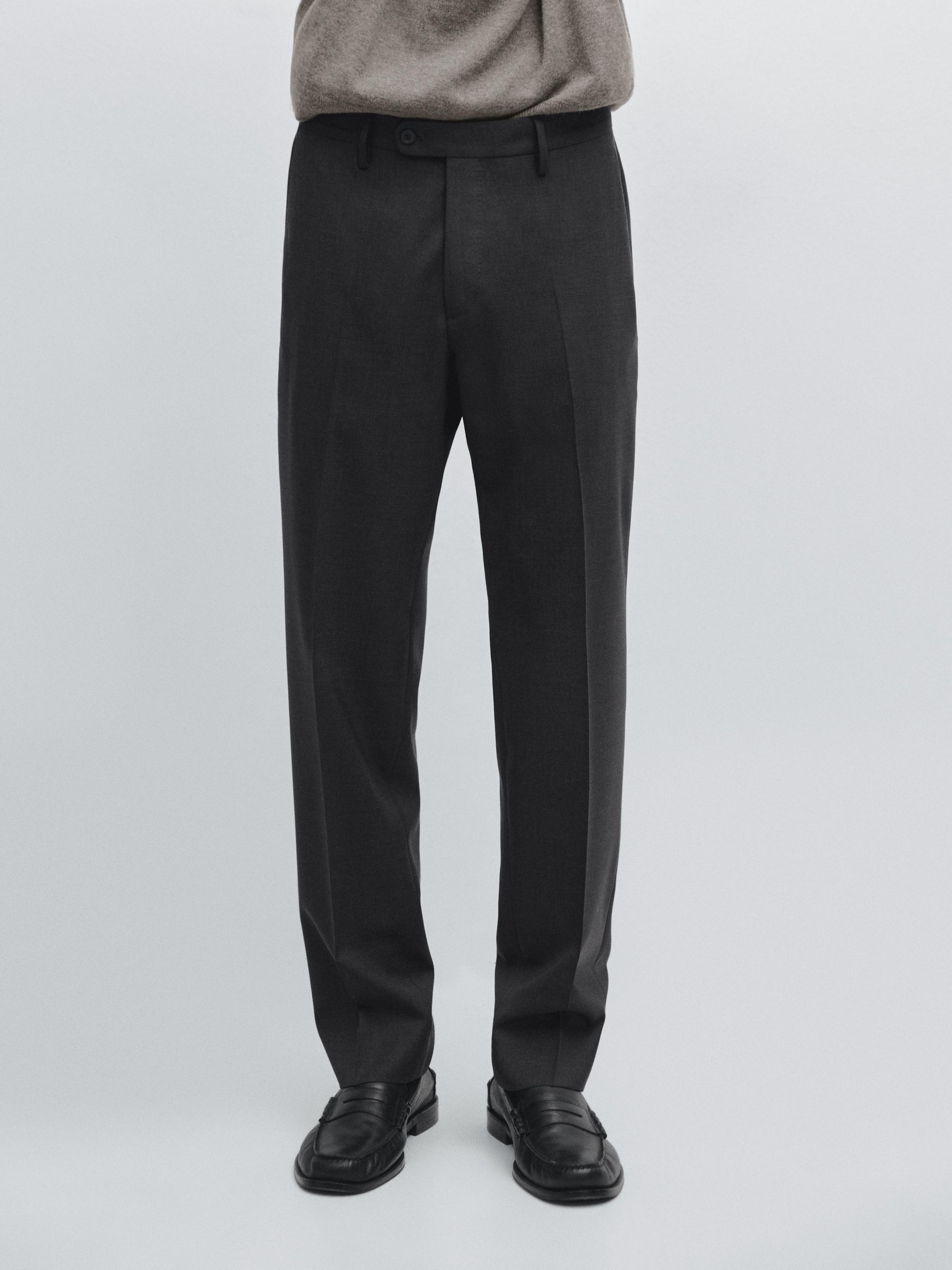 Cold wool suit trousers