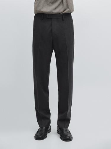 Pantalon de costume en laine froide - Gris anthracite de Zara