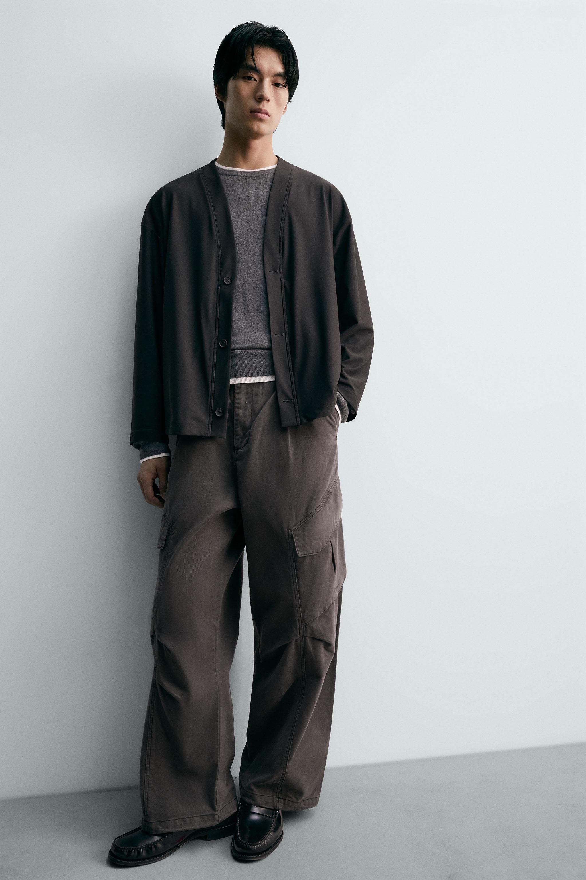 テクニカル リラックスフィットブレザー - ブラウン | ZARA