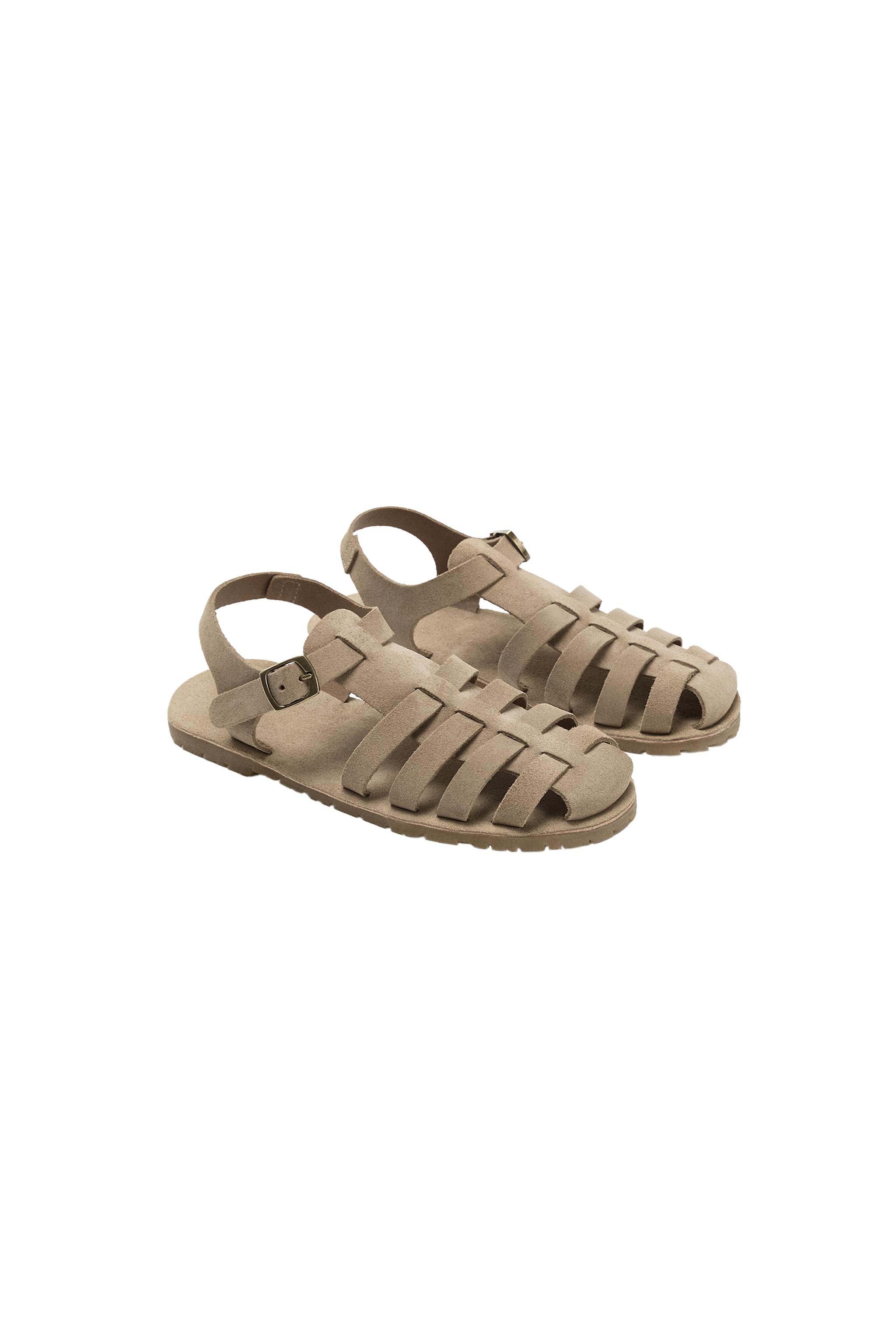 LEATHER FISHERMAN SANDALS - Sandy Brown | ZARA United States