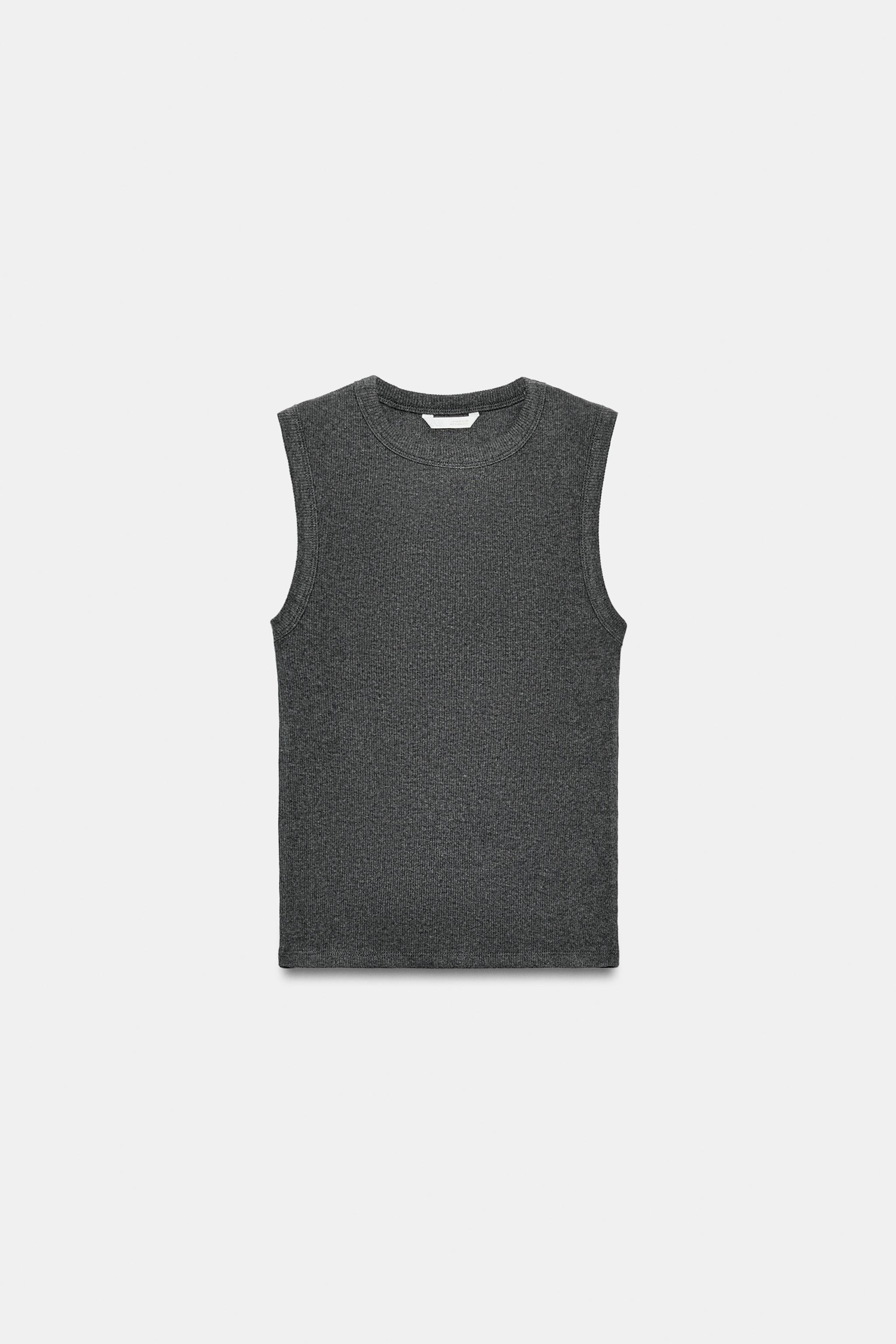 Zara Fitilli Kolsuz Top görsel 6