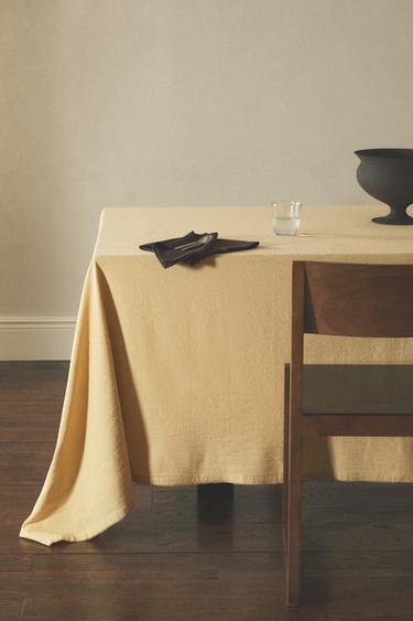 NAPPE FIL TEINT UNI - Jaune de Zara