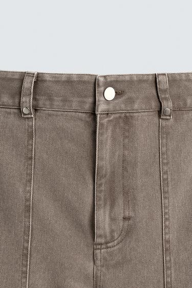 PANTALON DÉCONTRACTÉ À CLOUS - Sable / Chiné de Zara - Image 9