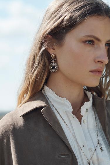 100% SUEDE LEATHER COAT LIMITED EDITION - Chocolate by Zara - Image 3