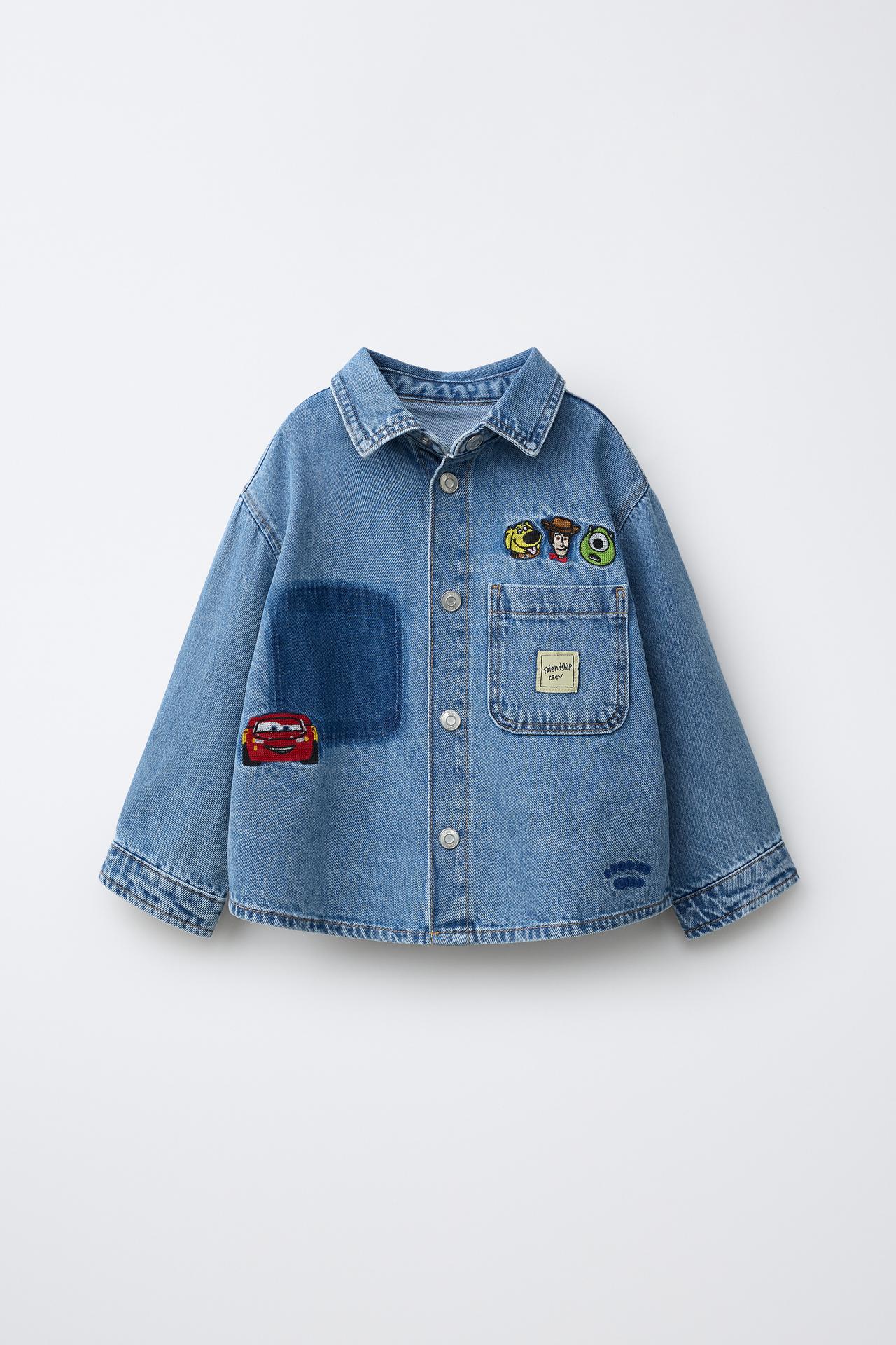 © DISNEY DENIM OVERSHIRT — Mid-blue