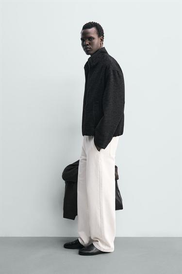 BLOUSON JACQUARD GÉOMÉTRIQUE - Bleu de Zara - Image 3