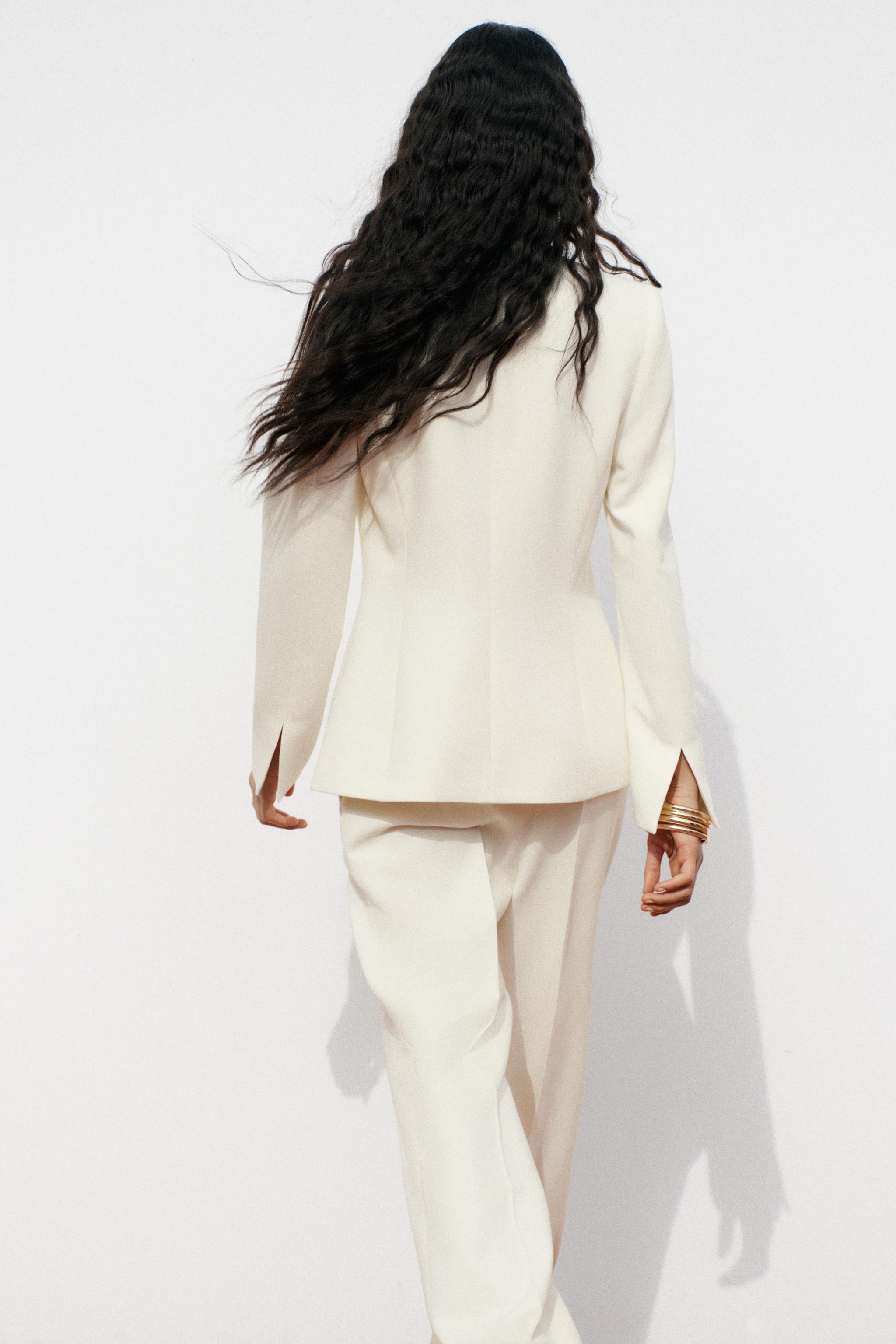 SCARF LAPEL BLAZER - Oyster-white | ZARA Ireland
