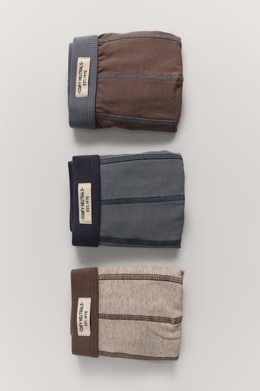 6-14 ANS / PACK DE TROIS BOXERS ÉTIQUETTE - Multicolore de Zara