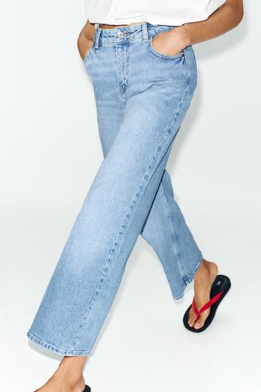 Z1975 HIGH-WAIST CULOTTES - Light blue by Zara