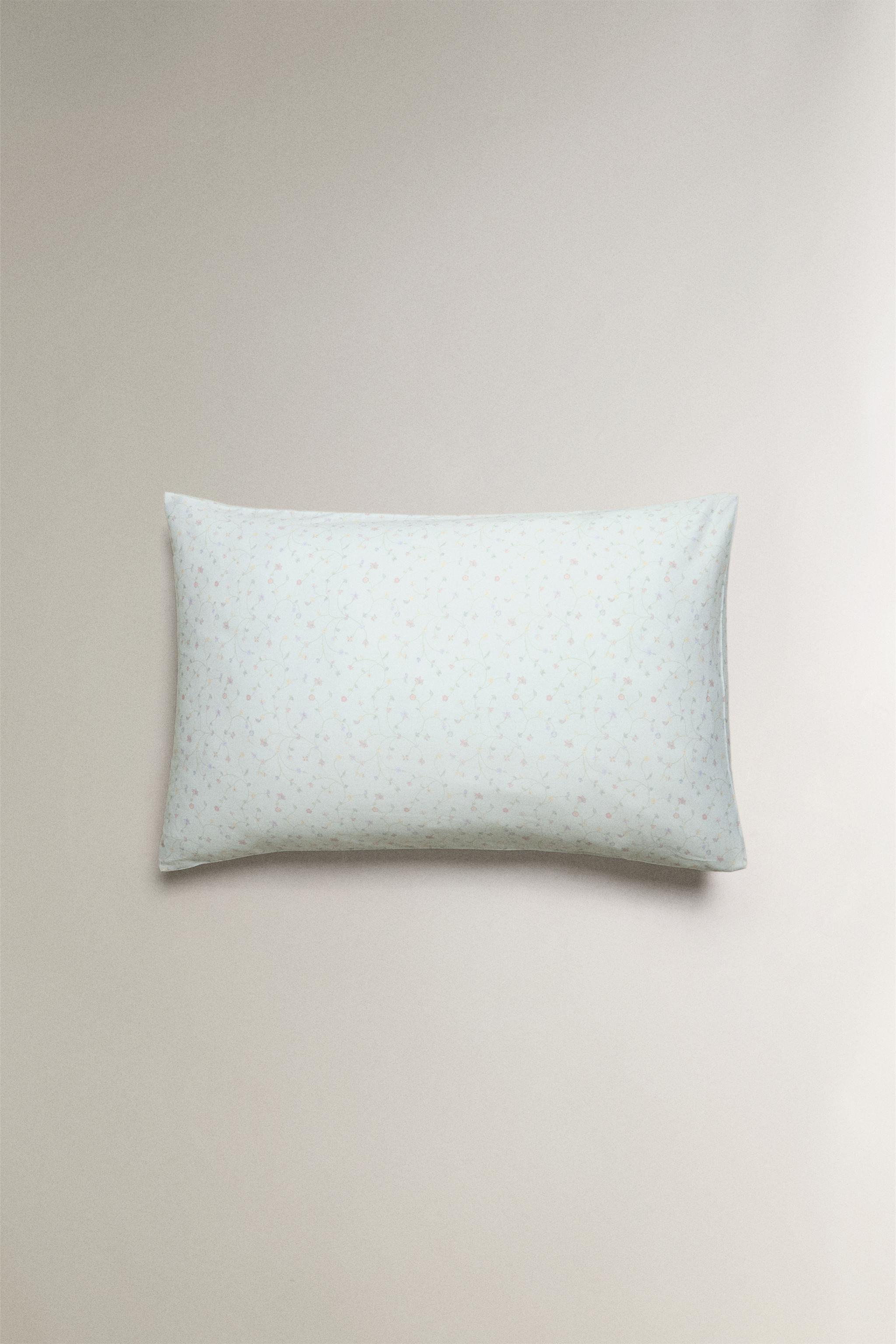 TAIE D’OREILLER SATIN MINI-FLEURS