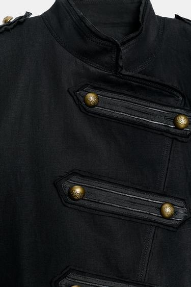 VESTE BRANDENBOURGS ZW COLLECTION - Noir de Zara - Image 10