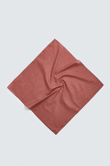 Zara 圓點印花頭巾 - 紅色