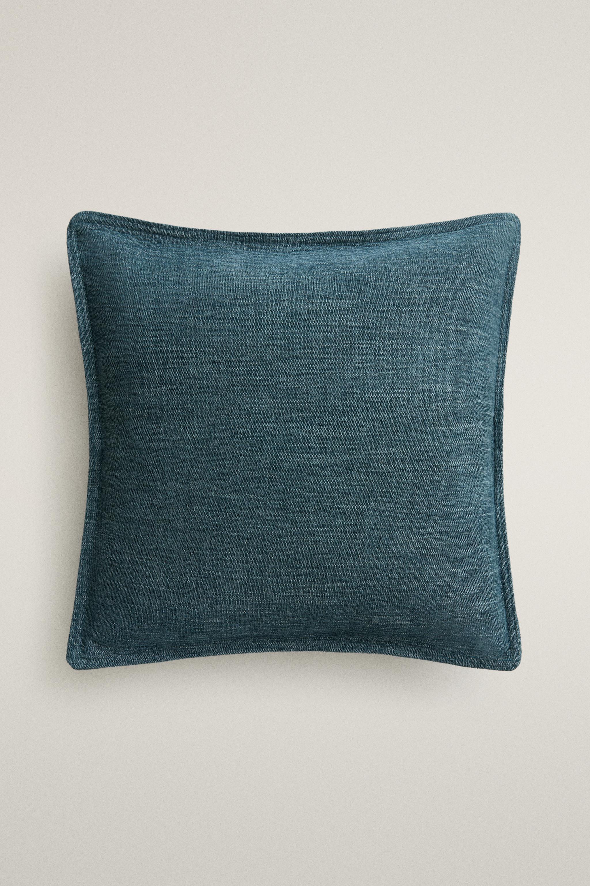 HOUSSE DE COUSSIN LIN UNIE