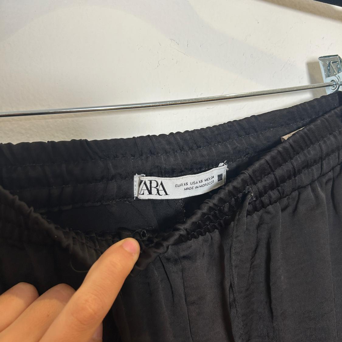 SATIN EFFECT CARGO PANTS - Image 5