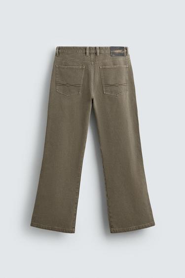 JEAN CHINO WIDE FLARE FIT - Ocre de Zara - Image 7